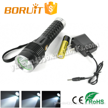 New Model Boruit EFL0881 Rechargeable LED Tactical Flashlight